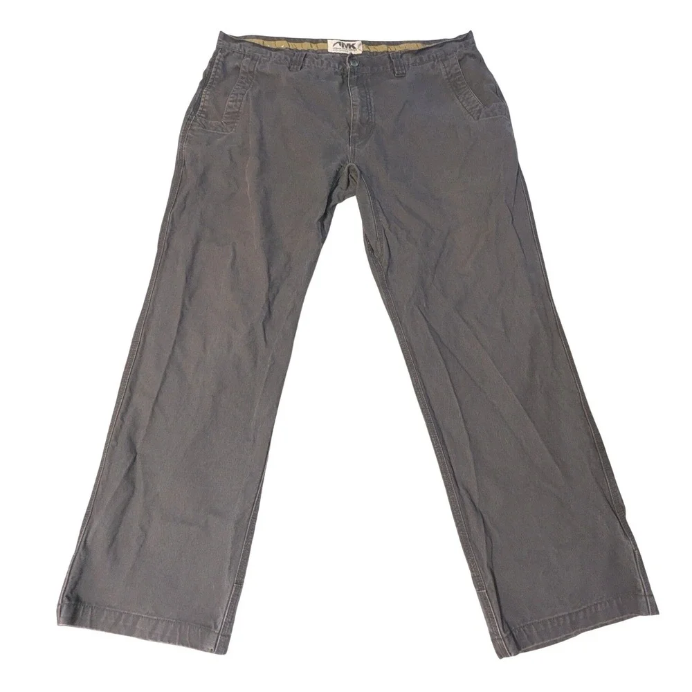 Mountain Khakis MK Mens 44x32 Gray Cotton Canvas Pants Rugged Outdoor